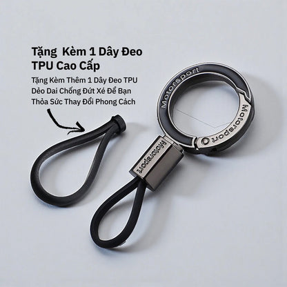 Móc Khóa Motorsport Cho Ô Tô Xe Máy Đa Năng Tháo Lắp Nhanh Chống Thất Lạc Kèm Dây TPU Dẻo
