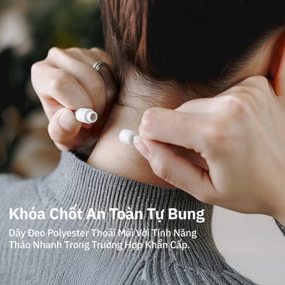 Bao Thẻ Tên Nhân Viên Da PU Cao Cấp Có Dây Rút Thông Minh - Xoay Ngang Dọc 2 Mặt Tiện Lợi