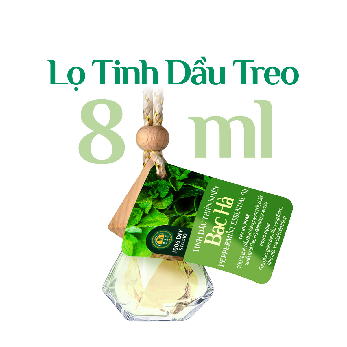 Tinh Dầu Bạc Hà Hữu Cơ Nguyên Chất 100%