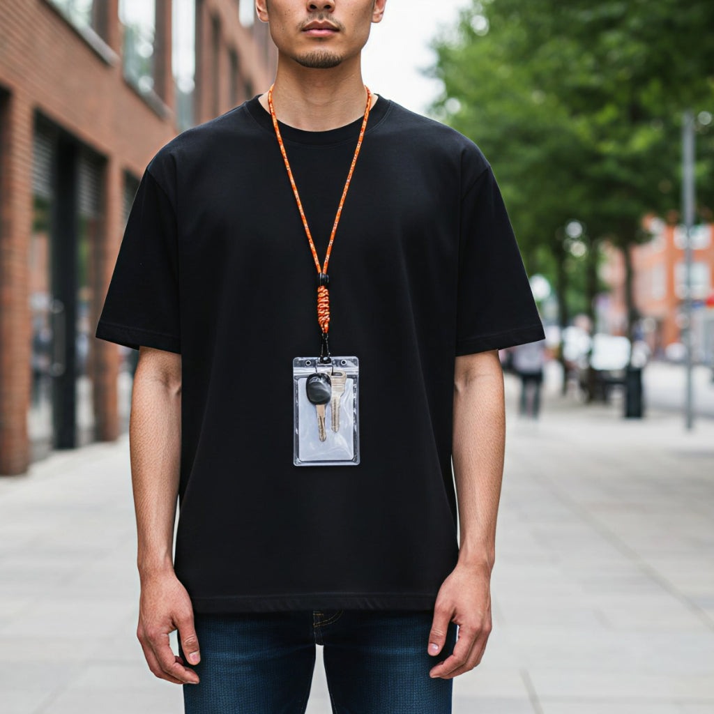 Dây Đeo Thẻ Nhân Viên, Chìa Khóa Paracord 7 Lõi Siêu Bền - Chịu Tải 150kg, Tùy Chỉnh Độ Dài