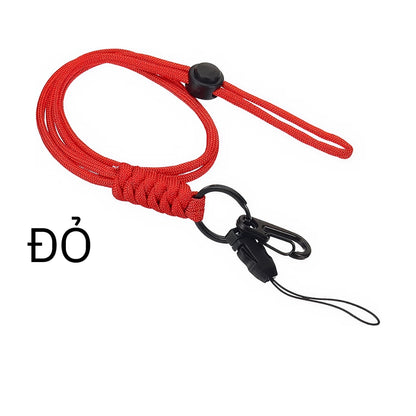 Dây Đeo Thẻ Nhân Viên, Chìa Khóa Paracord 7 Lõi Siêu Bền - Chịu Tải 150kg, Tùy Chỉnh Độ Dài