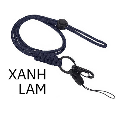 Dây Đeo Thẻ Nhân Viên, Chìa Khóa Paracord 7 Lõi Siêu Bền - Chịu Tải 150kg, Tùy Chỉnh Độ Dài