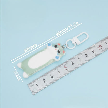 Móc Khóa Mô Hình Mèo Dáng Dài Đáng Yêu Phụ Kiện Treo Túi Xách Balo Quà Tặng Cute