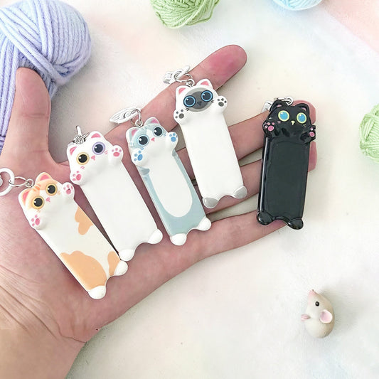 Móc Khóa Mô Hình Mèo Dáng Dài Đáng Yêu Phụ Kiện Treo Túi Xách Balo Quà Tặng Cute