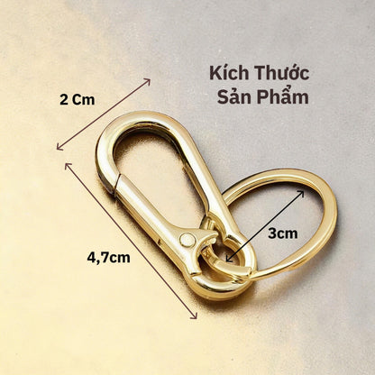 Móc Khóa Kim Loại Tối Giản Cài Thắt Lưng Thời Trang Nam Nữ Cao Cấp