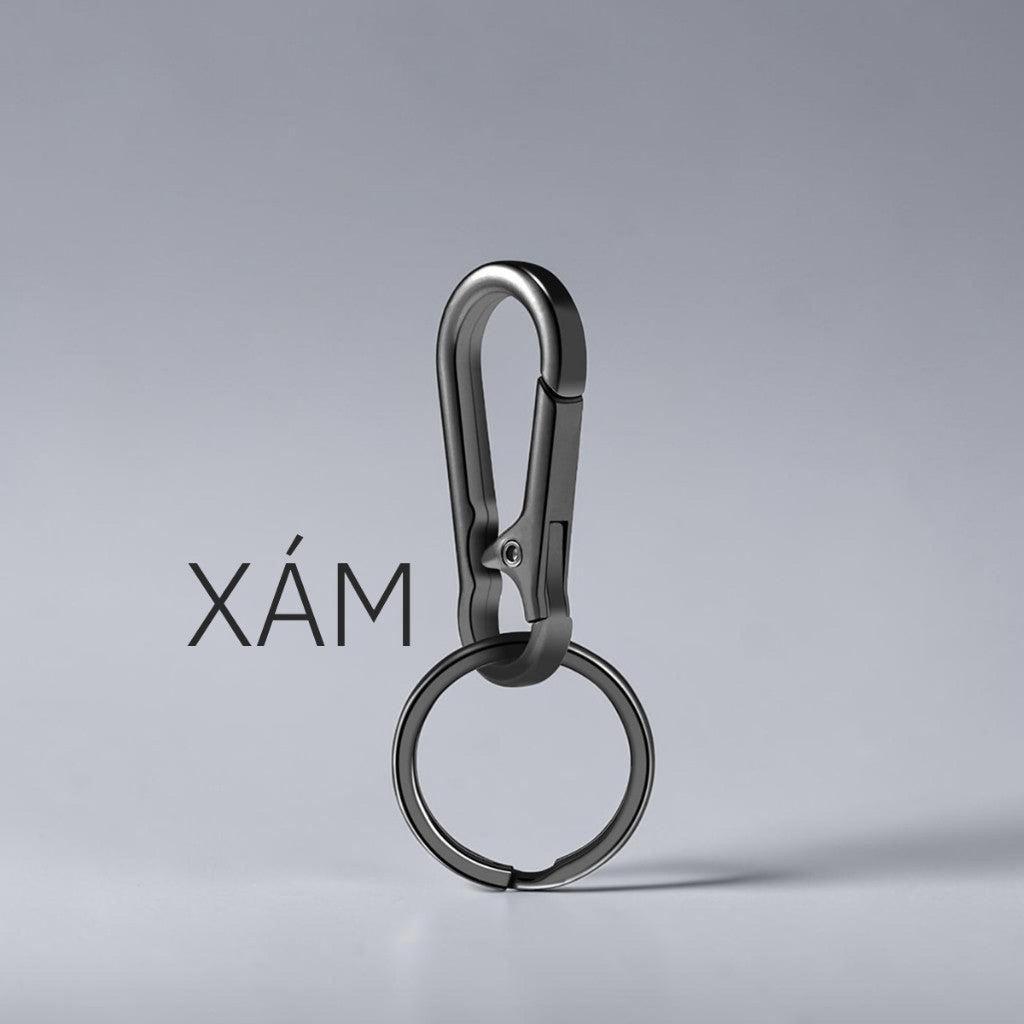 Móc Khóa Kim Loại Tối Giản Cài Thắt Lưng Thời Trang Nam Nữ Cao Cấp