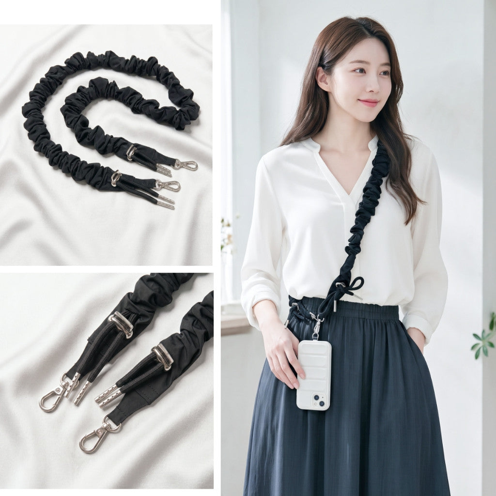 Dây Đeo Điện Thoại Máy Ảnh Túi Xách Đa Năng Chốt Rút Điều Chỉnh Độ Dài Tiện Lợi