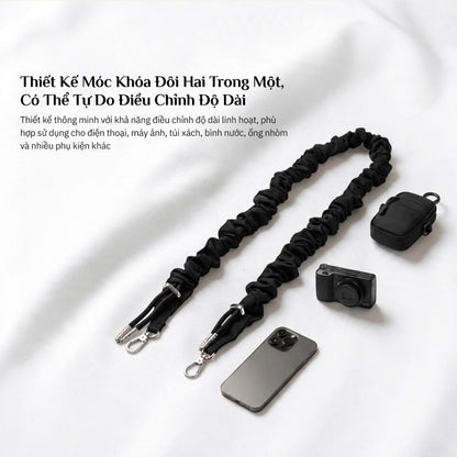 Dây Đeo Điện Thoại Máy Ảnh Túi Xách Đa Năng Chốt Rút Điều Chỉnh Độ Dài Tiện Lợi